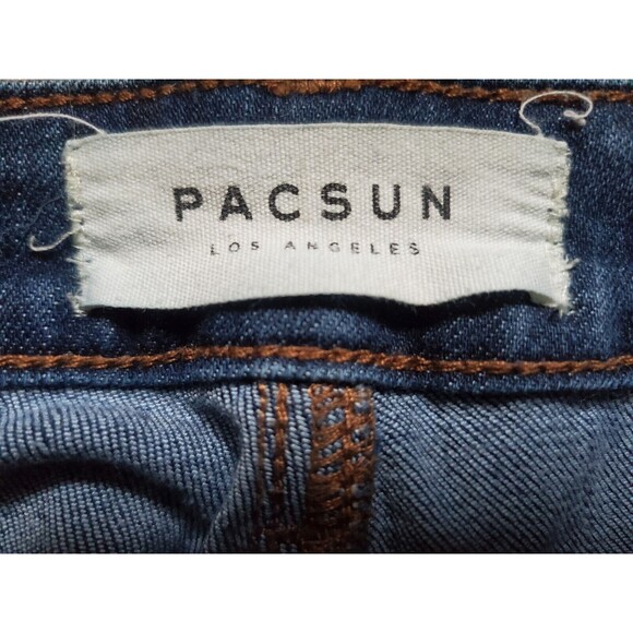 Pacsun Women 26 Jeans Mid Rise Skinniest Stretch Denim Dark Wash Pants - Picture 5 of 8